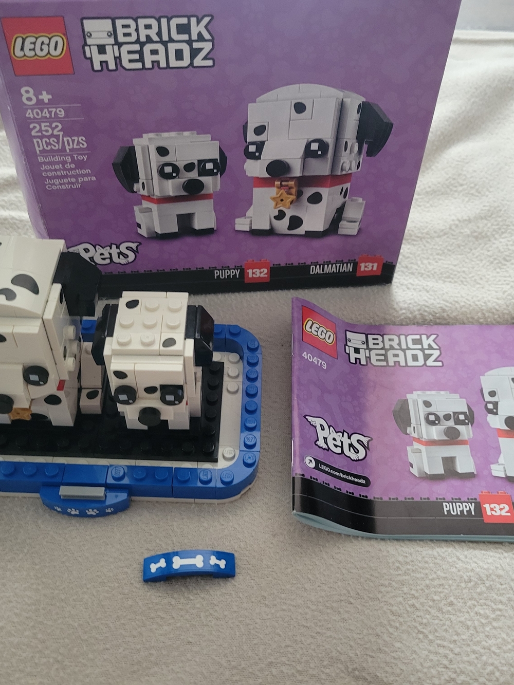 LEGO BrickHeadz Pets Dalmatian & Puppy Set - White and Black 40479